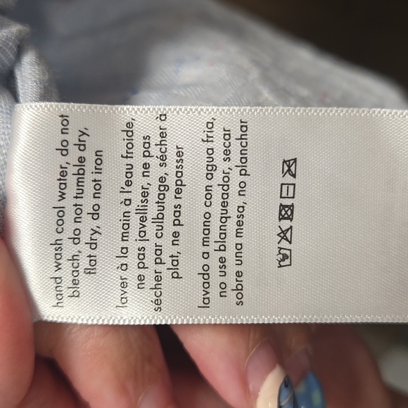 Onia-"Sasha" Swimsuit Coverup in Sailing Blue-Size Medium - Picture 16 of 17